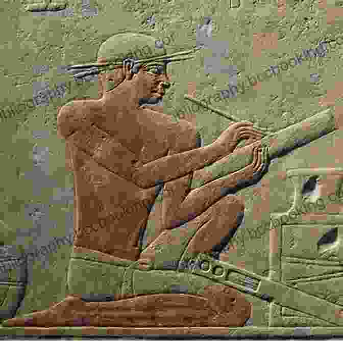 A Depiction Of An Ancient Egyptian Scribe At Work Before The Legend J U Scribe