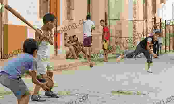 A Group Of Cuban Children Play Baseball In The Street Cuba Loves Baseball: A Photographic Journey
