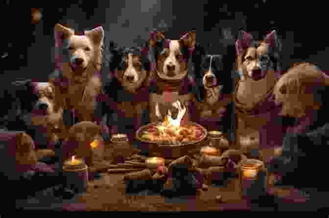 A Group Of Dogs Gathered Around A Christmas Tree, Wagging Their Tails With Excitement 12 Dogs Of Christmas Steven Paul Leiva