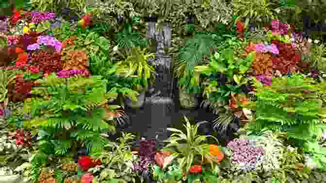 A Lush Tropical Garden In The Caribbees, With Vibrant Flowers And Lush Greenery. Gardens Of The Caribbees: Complete Edition (Vol 1 2)