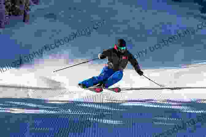 A Skier Carving A Turn On Fresh Powder Steering Your Skis Part 2 (Ski Performance Breakthrough)