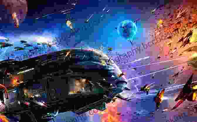 A Vast Starship Battles Against A Backdrop Of Distant Galaxies Ruins Of The Galaxy: A Military Scifi Epic