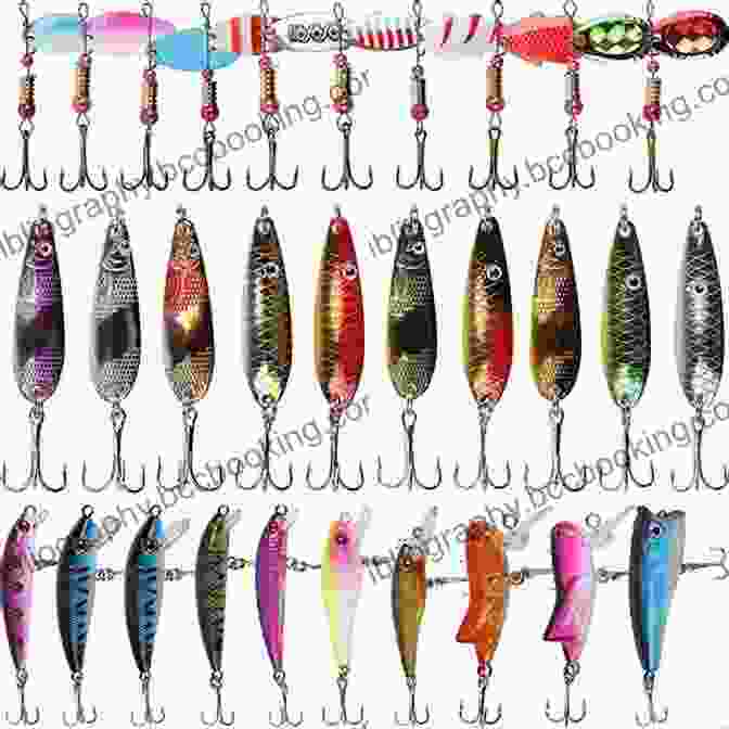 Assortment Of Muskie Lures And Baits, Including Spoons, Bucktails, Swimbaits, And Jerkbaits Pro Tactics: Muskie: Use The Secrets Of The Pros To Catch More And Bigger Muskies