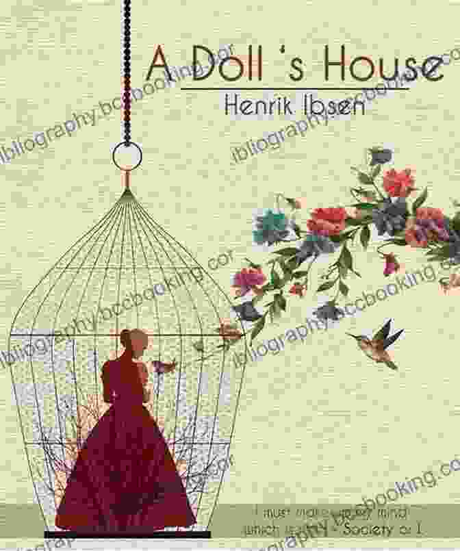 Doll House Play Book Cover Featuring A Haunting Silhouette Of A Doll House With Shadows Dancing Within A Doll S House: A Play