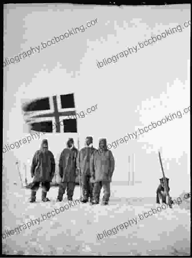 Historic Photograph Of Roald Amundsen And His Team At The South Pole In 1911 Beneath The Shadow: Legacy And Longing In The Antarctic (Crux: The Georgia In Literary Nonfiction Ser )
