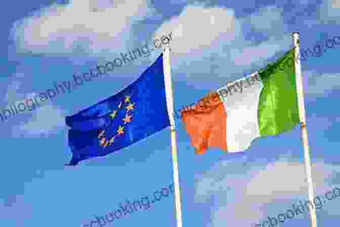 Ireland And The European Union Flag Waving Together Ireland (Major European Union Nations)