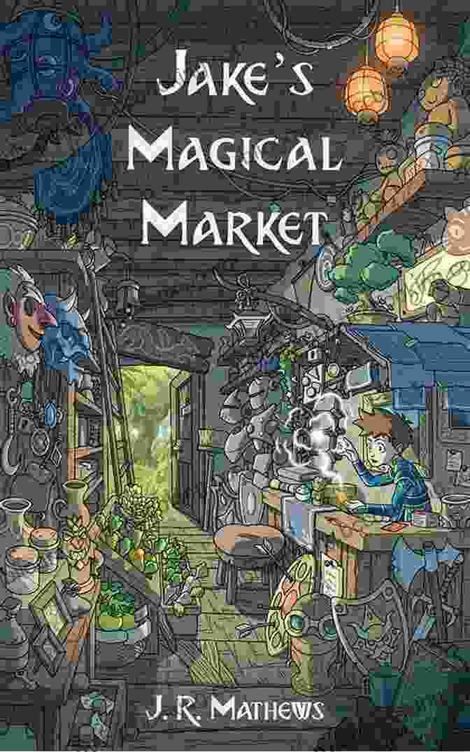 Jake Standing In The Magical Market, Surrounded By Colorful Fruits And Vegetables. Jake S Magical Market J R Mathews