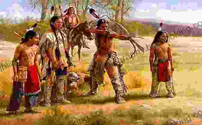 John Murdock Interacts With A Group Of Native Americans, Their Faces Adorned With Tribal Markings, In A Clearing Surrounded By Lush Vegetation. A Virginia Scout Hugh Pendexter