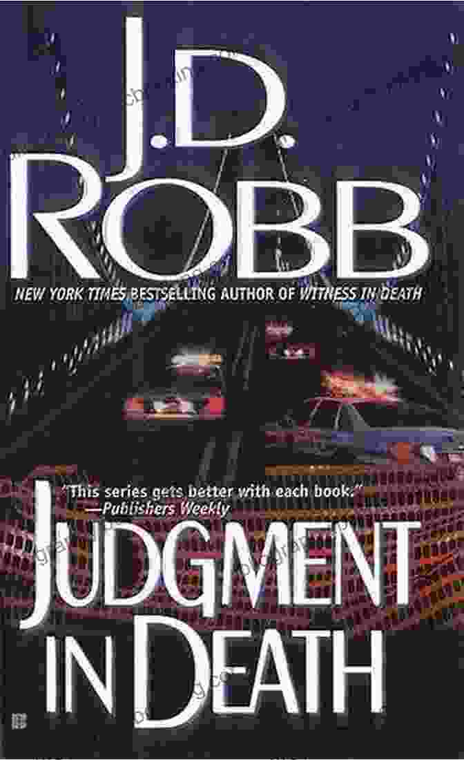 Judgment In Death Book Cover Featuring A Woman With A Gun And A Futuristic Cityscape Judgment In Death (In Death 11)