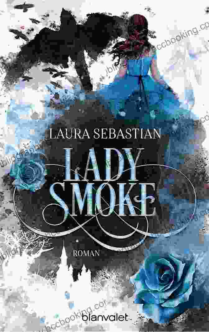 Lady Smoke Book Cover Featuring A Young Woman With Gray Eyes And Long Dark Hair, Wearing A Black Dress And Holding A Staff Lady Smoke (Ash Princess 2)