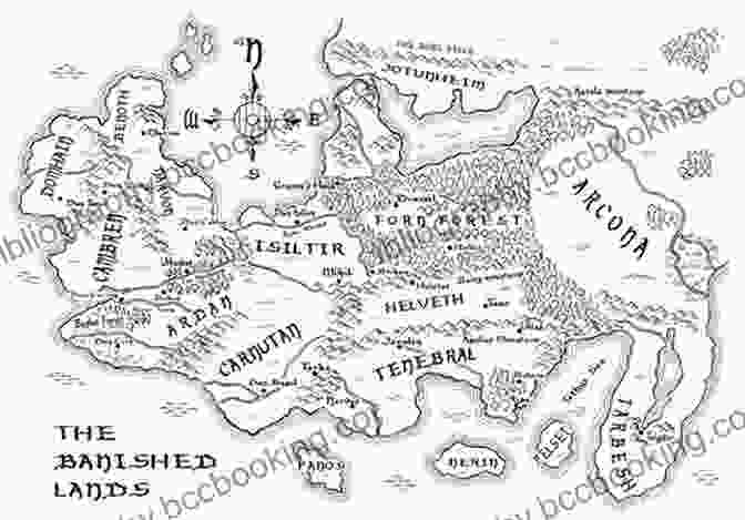 Map Of The Banished Lands Depicting The Intricate Geography And Diverse Regions Of The Realm Rebellion The Complete (M R Forbes Box Sets)