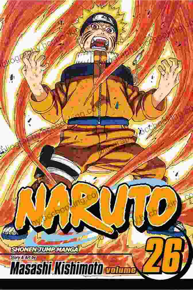 Naruto Vol 26 Book Cover Featuring Naruto Uzumaki In Nine Tailed Fox Form Naruto Vol 26: Awakening (Naruto Graphic Novel)