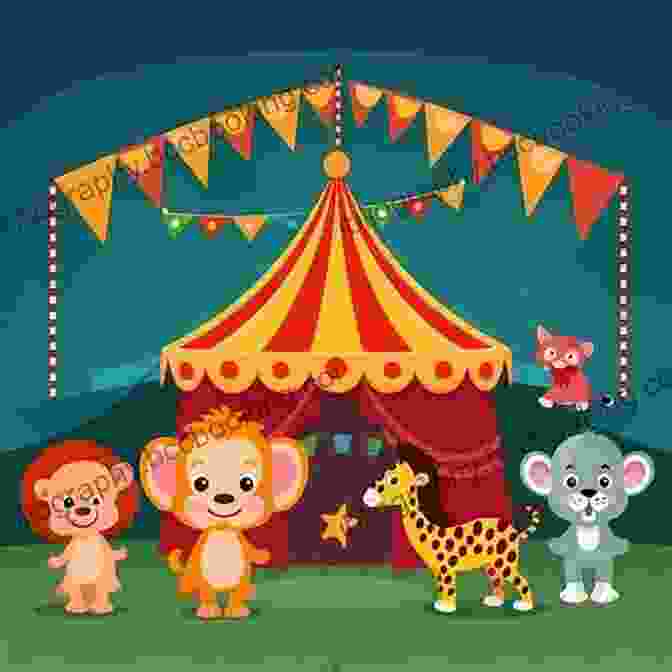Olivia Standing In Front Of A Circus Tent, Surrounded By Animals Olivia Saves The Circus Ian Falconer