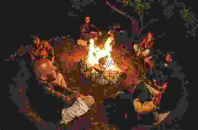 People Gathered Around A Campfire, Listening To Stories The Legend Of Tsali: The True Tale Of A Native American And The Trail Of Tears (Short Campfire Stories For Kids 2)