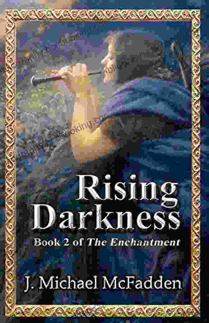 Rising Darkness Of The Enchantment Book Cover Featuring A Young Woman With Glowing Hands, Standing In A Field With A Dark And Stormy Sky Behind Her. Rising Darkness: 2 Of The Enchantment