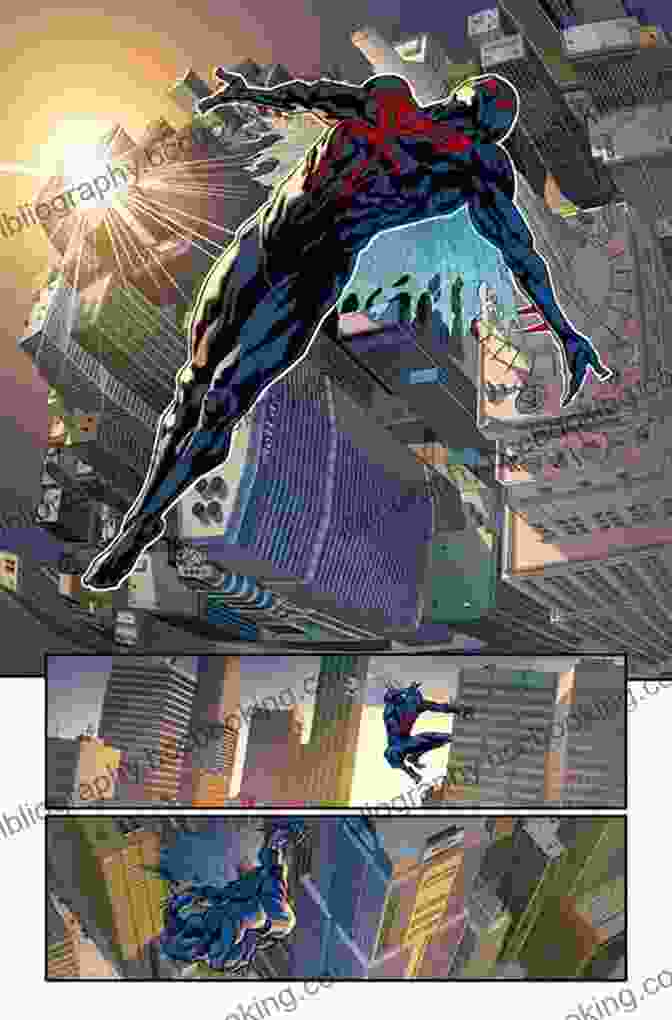 Spider Man 2099 Engaged In A High Octane Action Sequence, Leaping Over Obstacles And Dodging Enemy Fire Spider Man 2099 Vol 6: Apocalypse Soon (Spider Man 2099 (2024))