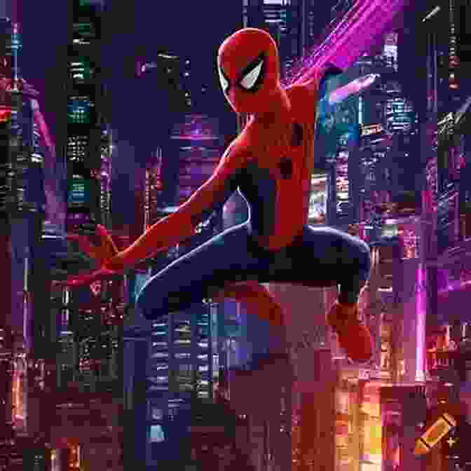 Spider Man 2099 Swinging Through A Futuristic Cityscape, Neon Lights Illuminating The Darkness Spider Man 2099 Vol 6: Apocalypse Soon (Spider Man 2099 (2024))