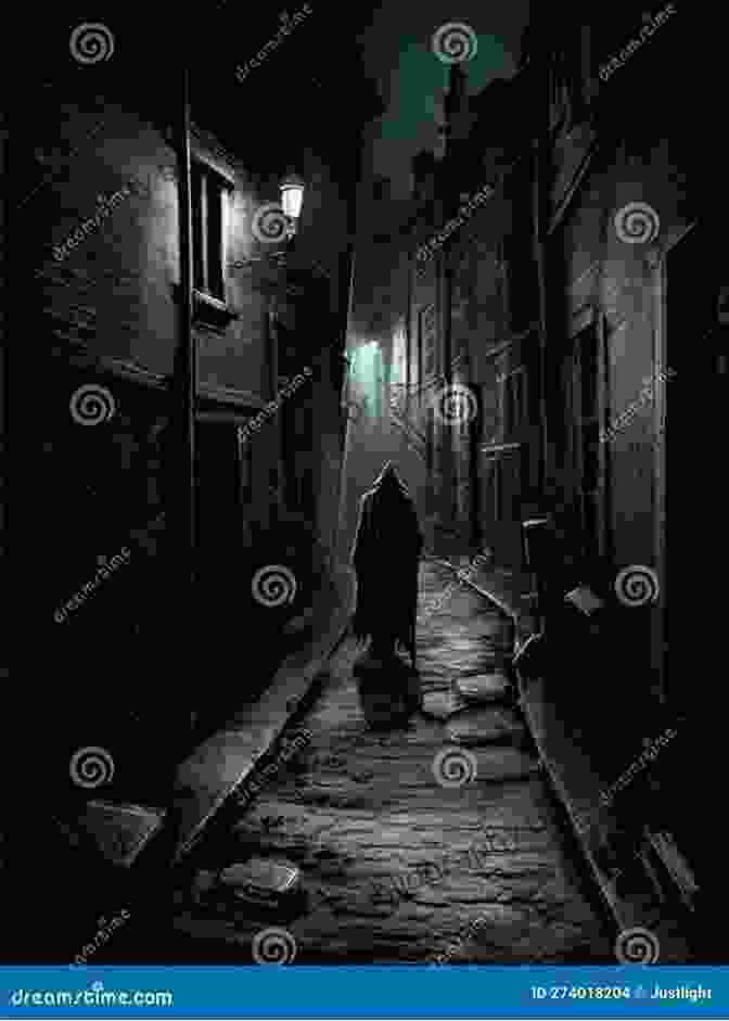 The Dogs In The Street Book Cover, Featuring A Sinister Figure Lurking In The Shadows Of A Dark Street The Dogs In The Street (The Dark Yorkshire Crime Thrillers 3)