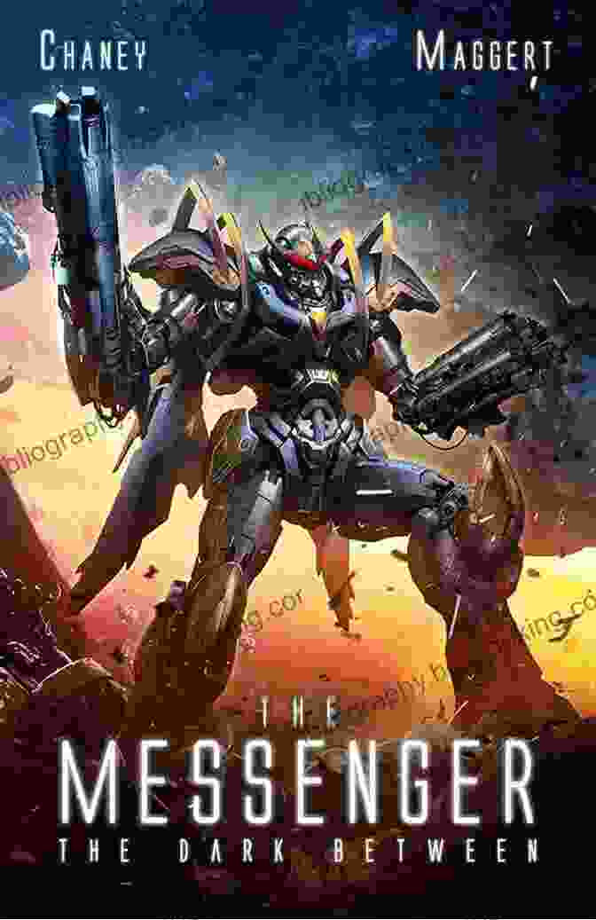 The Messenger Mecha Scifi Epic Book Cover A Sleek Mecha Standing Tall Against A Backdrop Of Stars And A Distant Planet The Messenger: A Mecha Scifi Epic