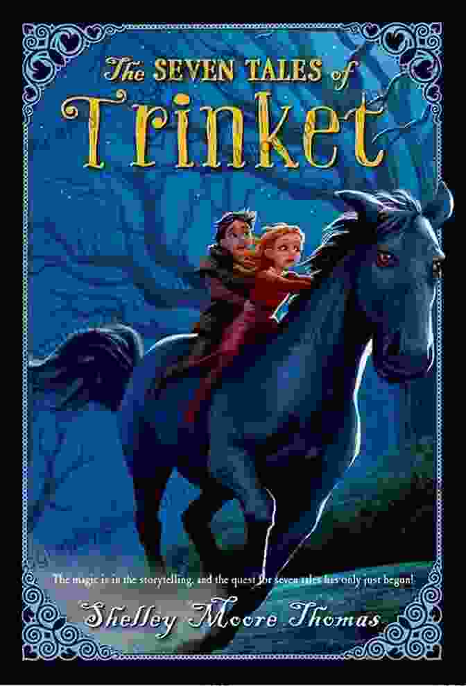 The Seven Tales Of Trinket Book Cover Featuring A Whimsical Illustration Of A Young Girl With A Magical Trinket The Seven Tales Of Trinket