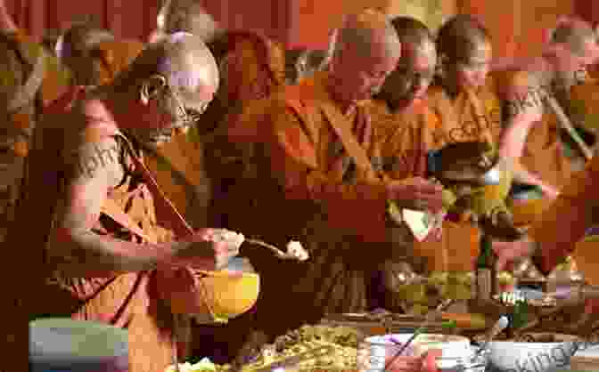 Zen Monks Offering Food And Assistance To Those In Need, Embodying The Spirit Of Compassion And Service The Heart Of Being: Moral And Ethical Teachings Of Zen Buddhism